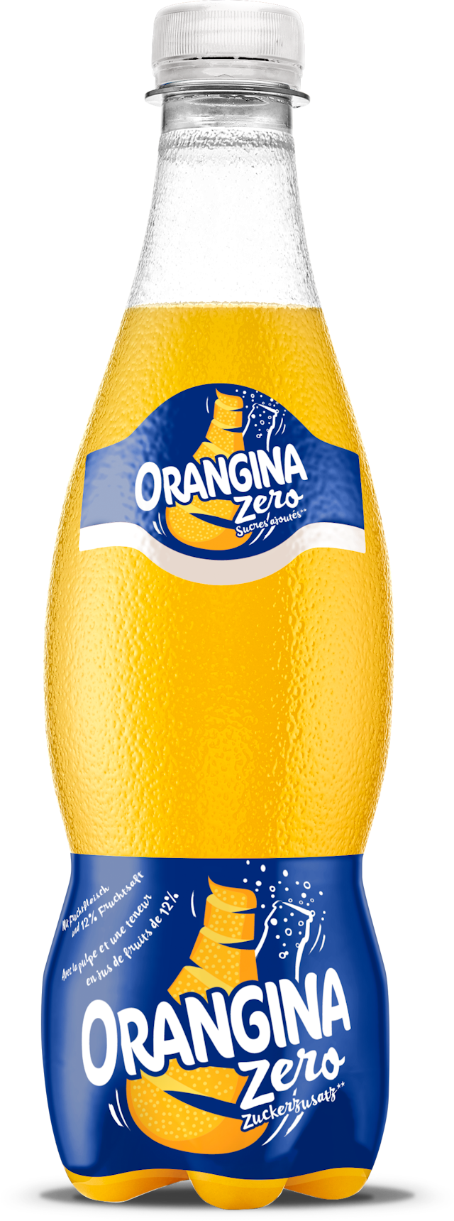bottle of Orangina exploding